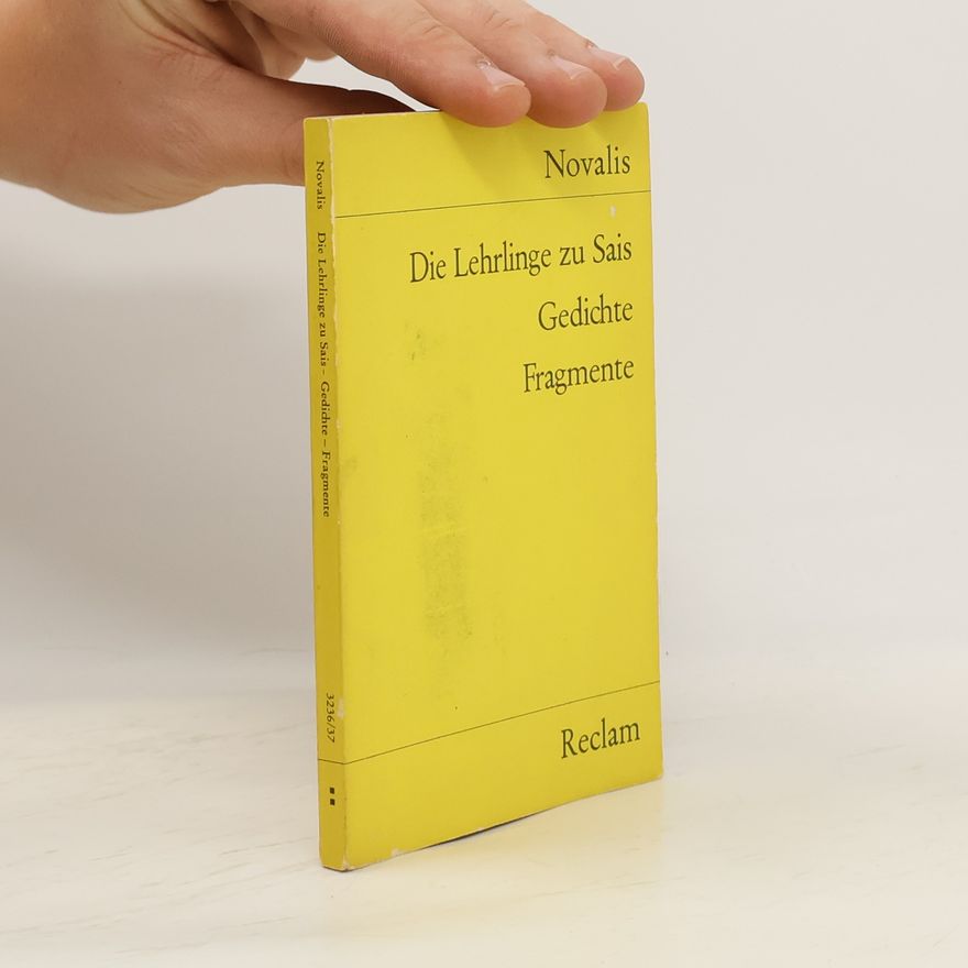 Novalis Die Lehrlinge zu Sais