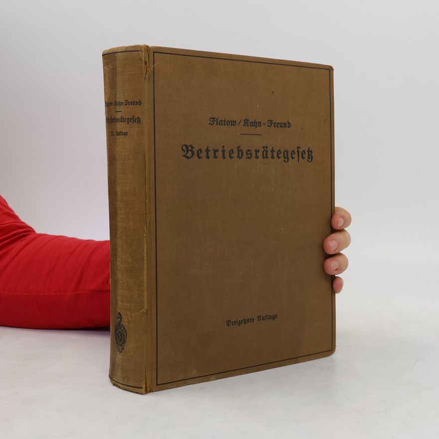 Georg Flatow Betriebsrätegesetz vom 4. Februar 1920