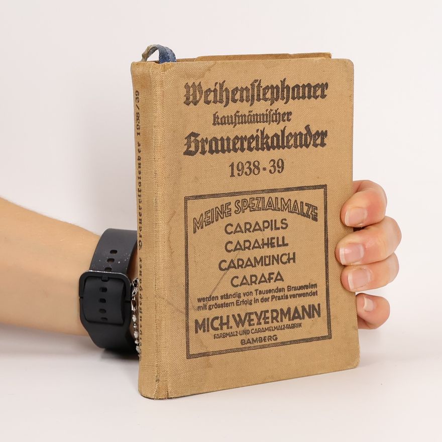 J. Ecker Weihenstephaner kaufinännischer Brauereikalender 1938-39