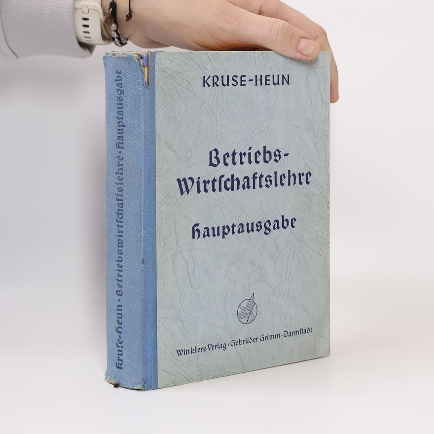 Heinrich Heun Betriebswirtschaftslehre