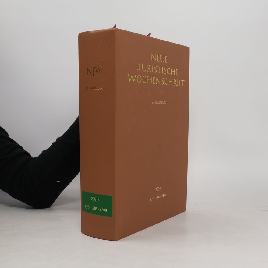 Autorenkollektiv Neue juristische Wochenschrift 2010. II/S. 1905 - 3808