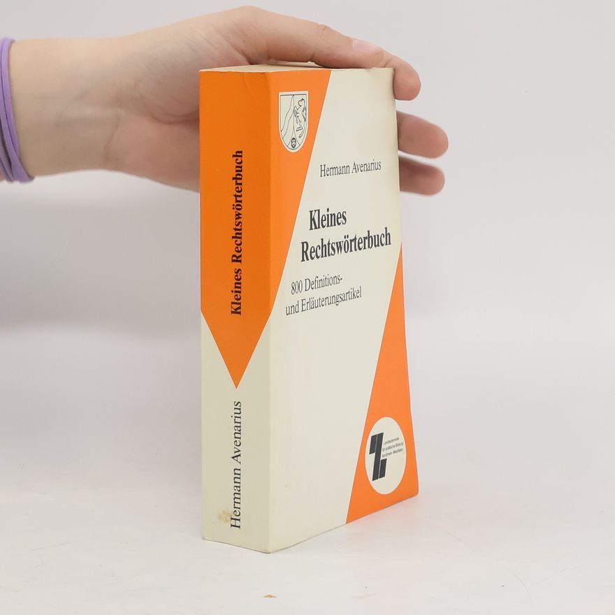 Hermann Avenarius Kleines Rechtswörterbuch