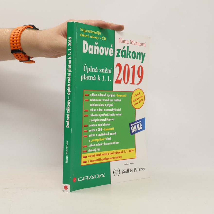 Hana Marková Daňové zákony 2019