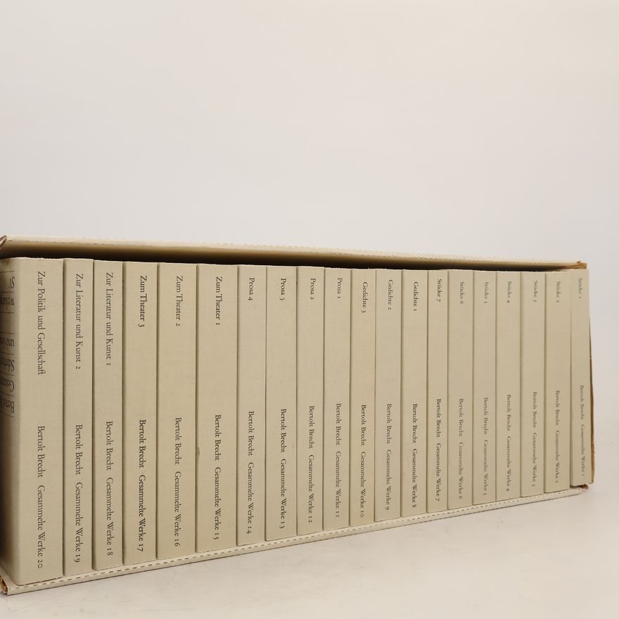 Bertolt Brecht Gesammelte Werke 1-20