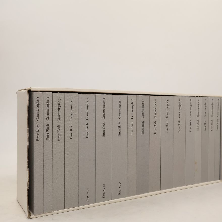 Ernst Bloch Gesamtausgabe 1-15, Ergänzungsband zur Gesamtausgabe