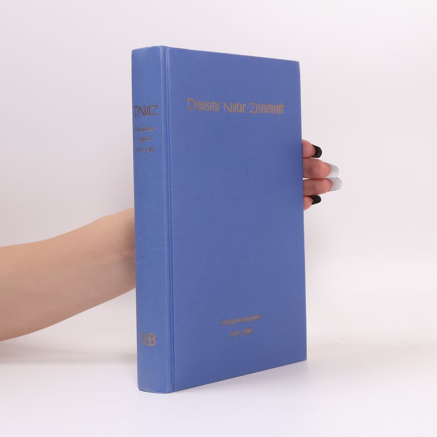 Autorenkollektiv Deutsche Notar-Zeitschrift 1971-1980