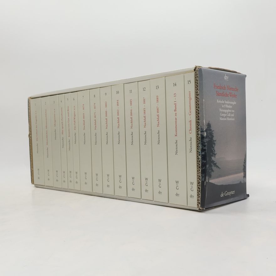 Friedrich Nietzsche Sämtliche Werke. Kritische Studienausgabe in 15 Bänden. 1-15. Box