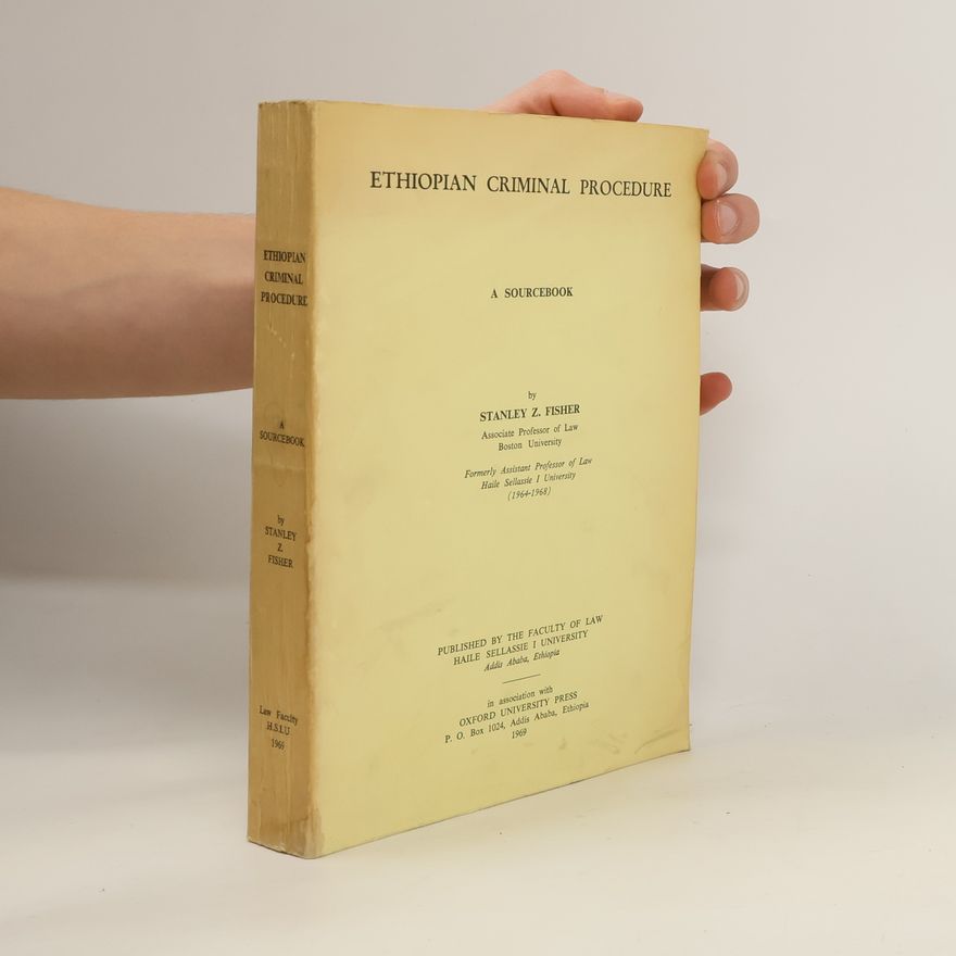 Stanley Z. Fisher Ethiopian Criminal Procedure