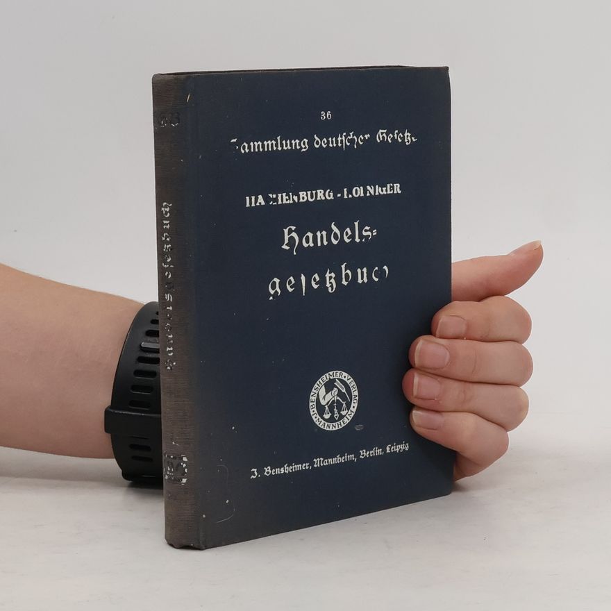 Max Hachenburg Handelsgesetzbuch nebst Einführungsgesetz