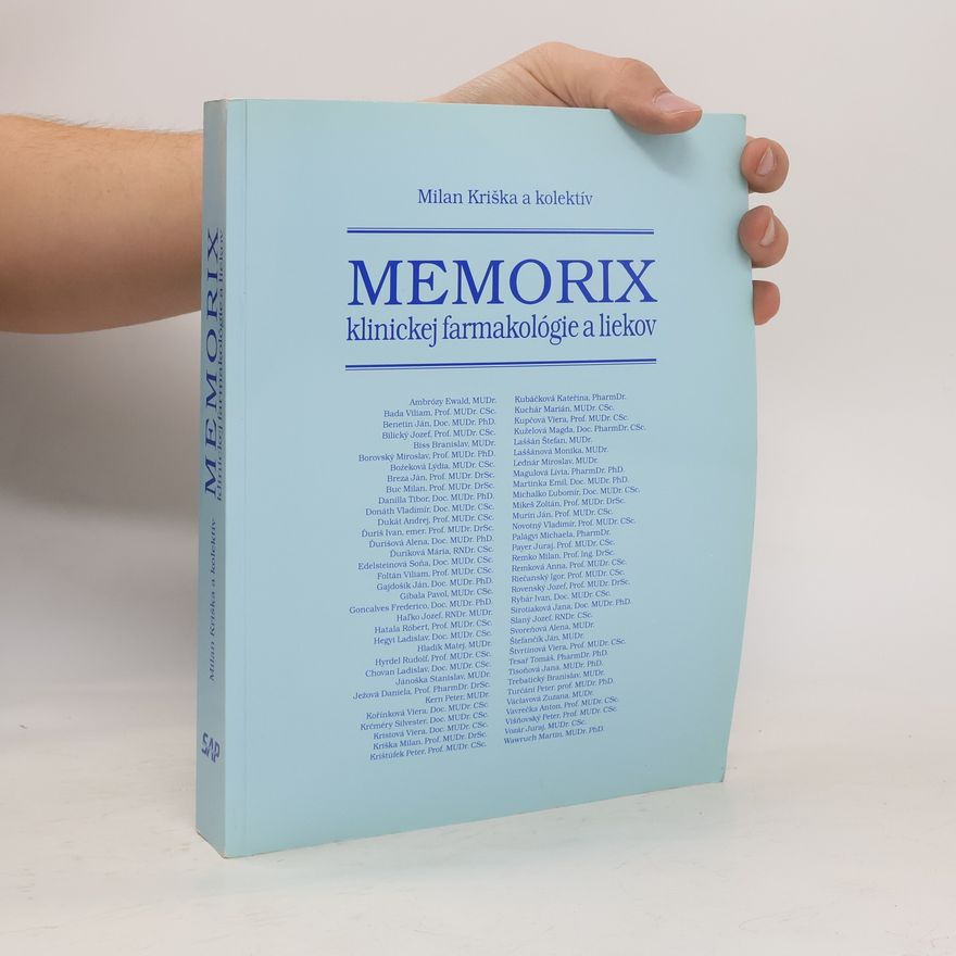 Milan Kriška Memorix klinickej farmakológie a liekov