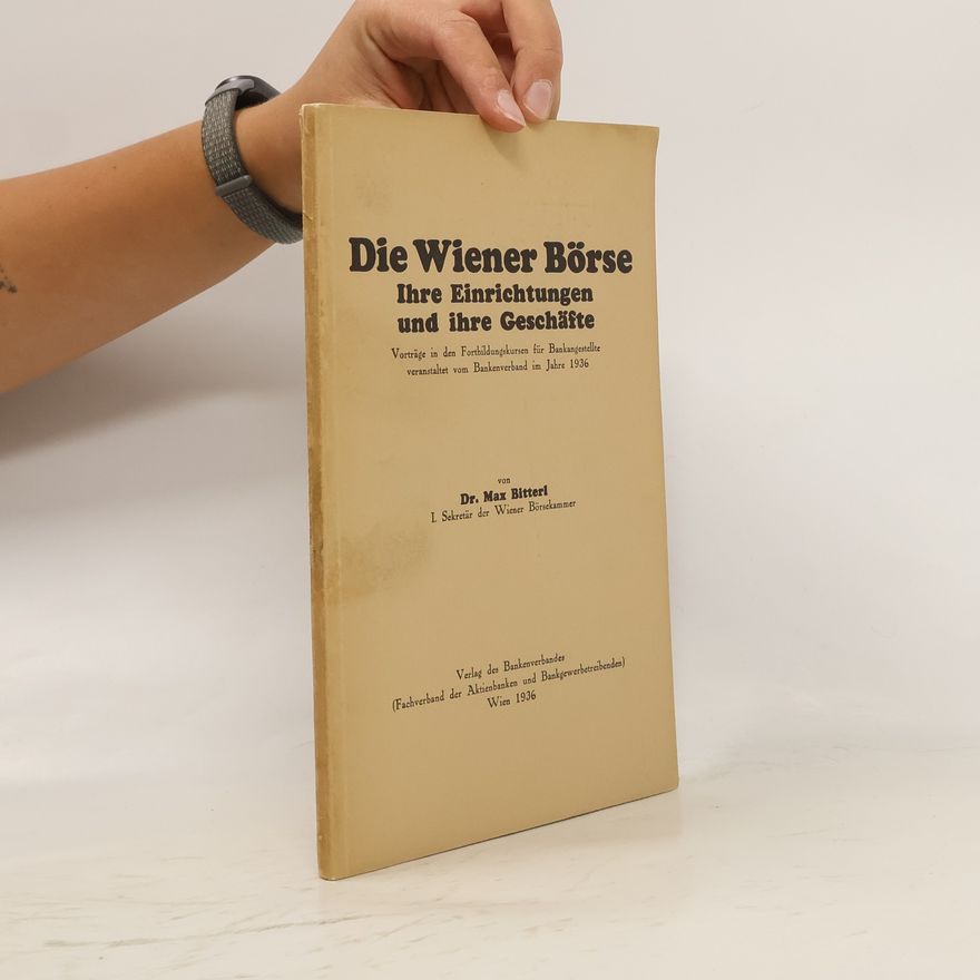 Max Bitterl Die Wiener Börse