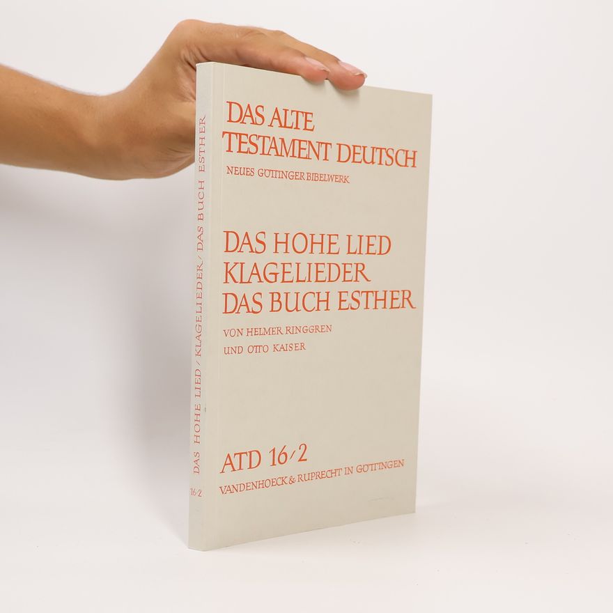 Helmer Ringgren Das Alte Testament Deutsch - ATD 16/2: Das Hohe Lied/Klagelieder. Das Buch Esther