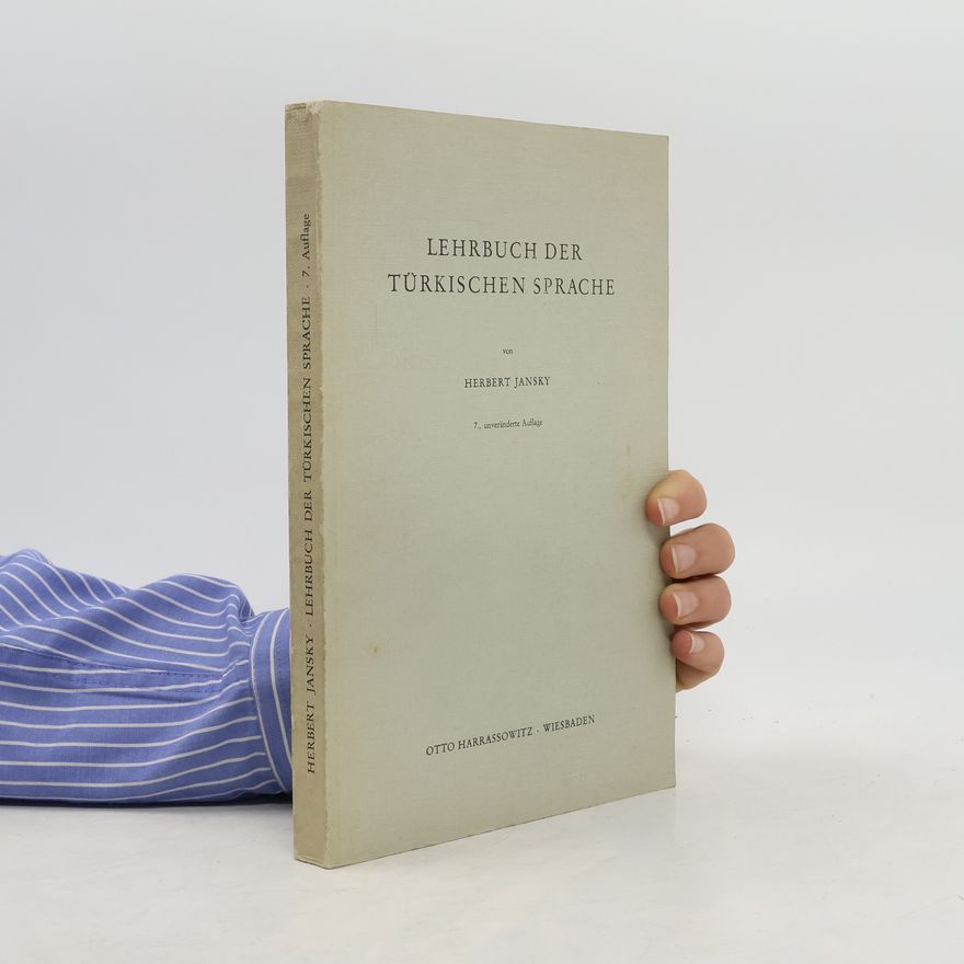 Herbert Jansky Lehrbuch der türkischen Sprache