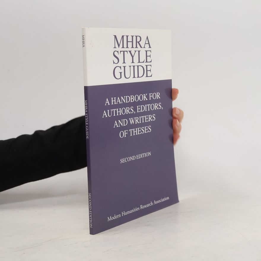 Various authors MHRA Style Guide