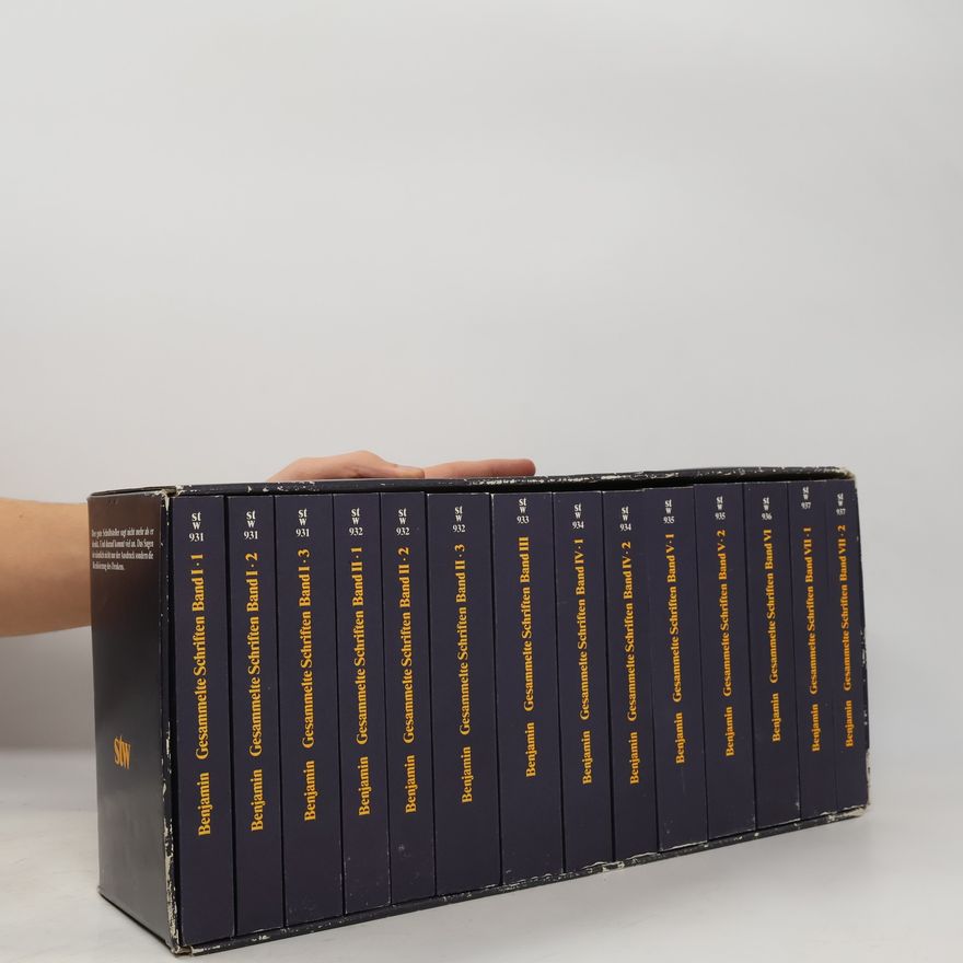Walter Benjamin Gesammelte Schriften, 14 Teile