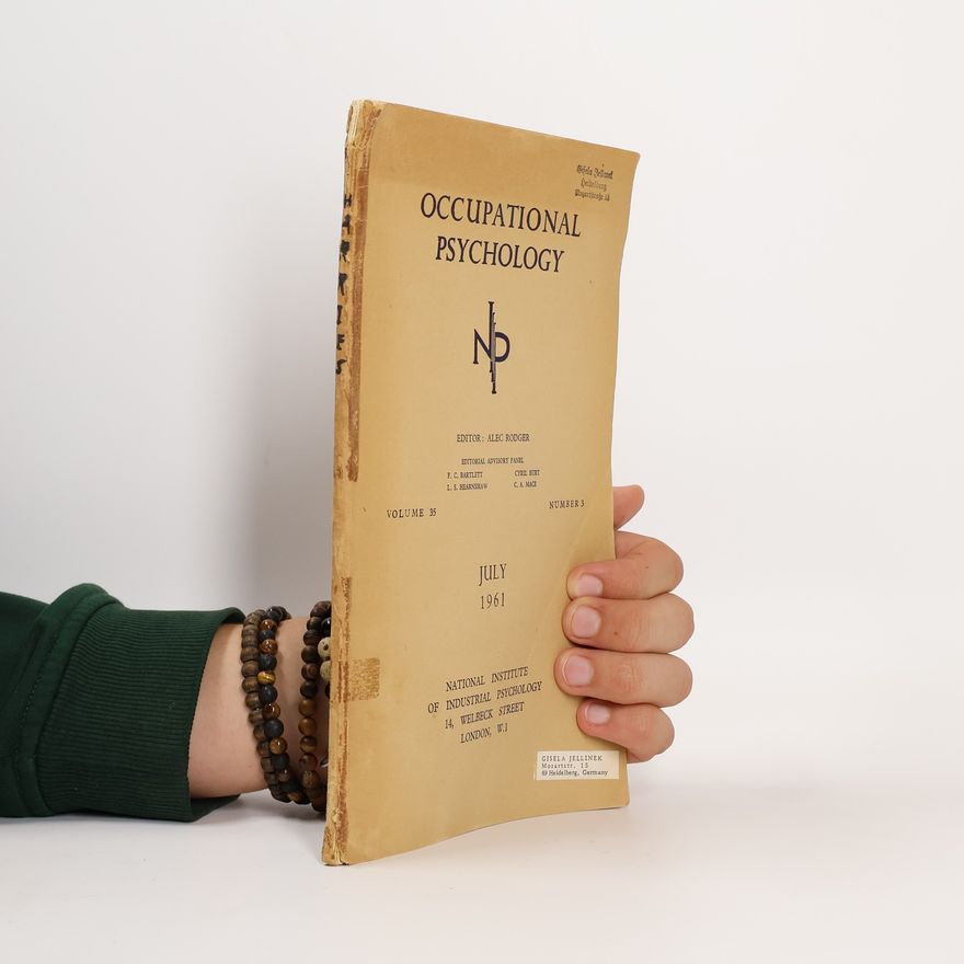 Alec Rodger Occupational Psychology