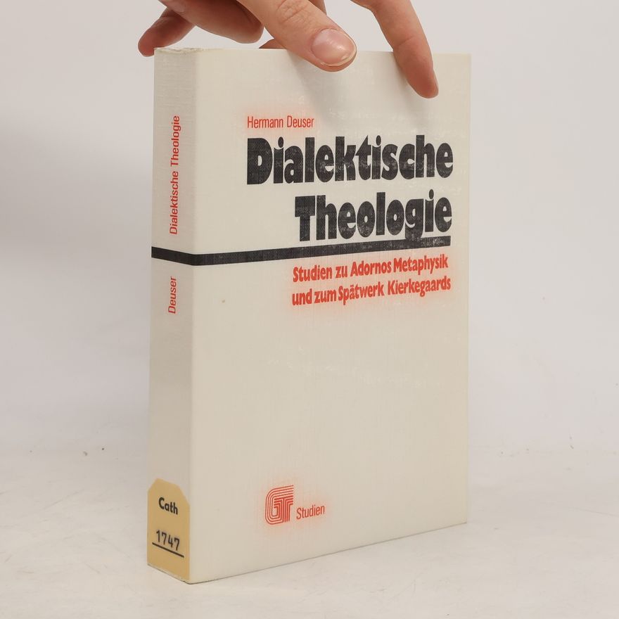 Hermann Deuser Gesellschaft und Theologie: Dialektische Theologie