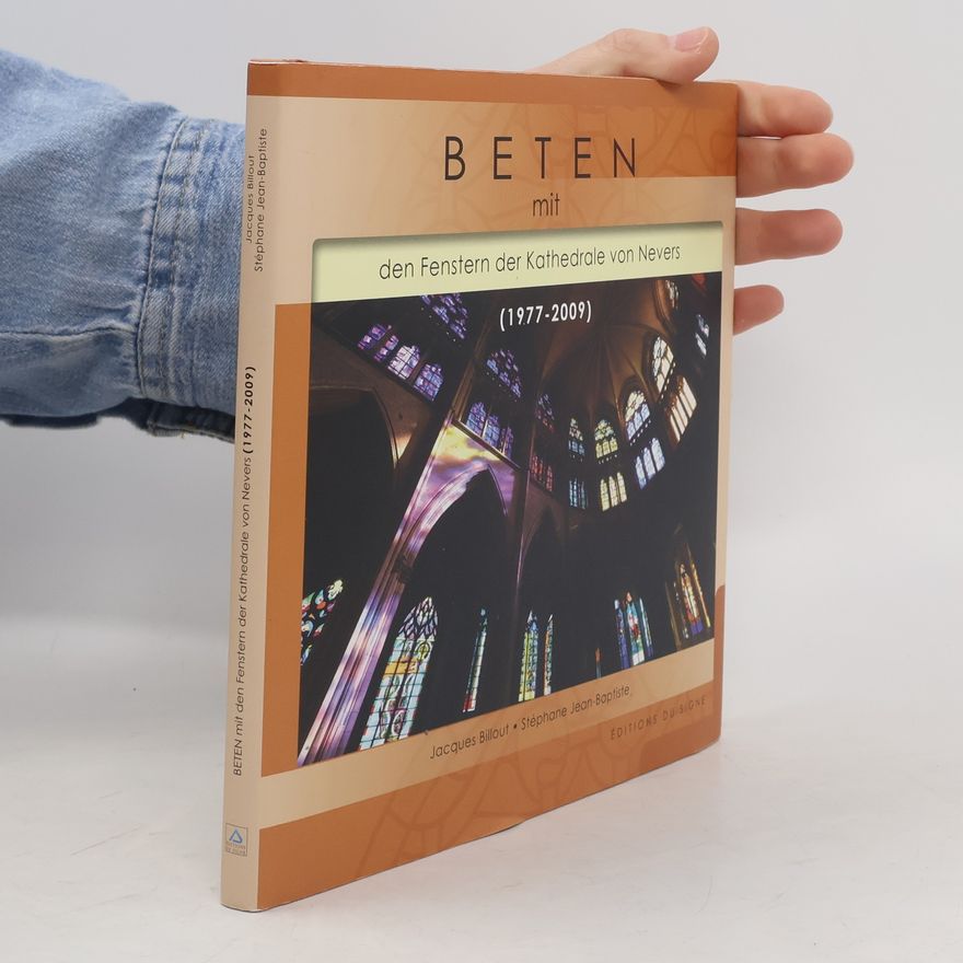 Jacques Billout Beten mit den Fenstern der Kathedrale von Nevers