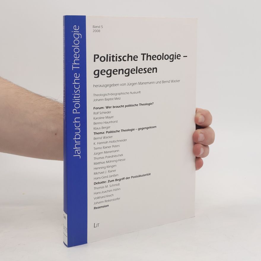 Jürgen Manemann Politische Theologie - gegengelesen
