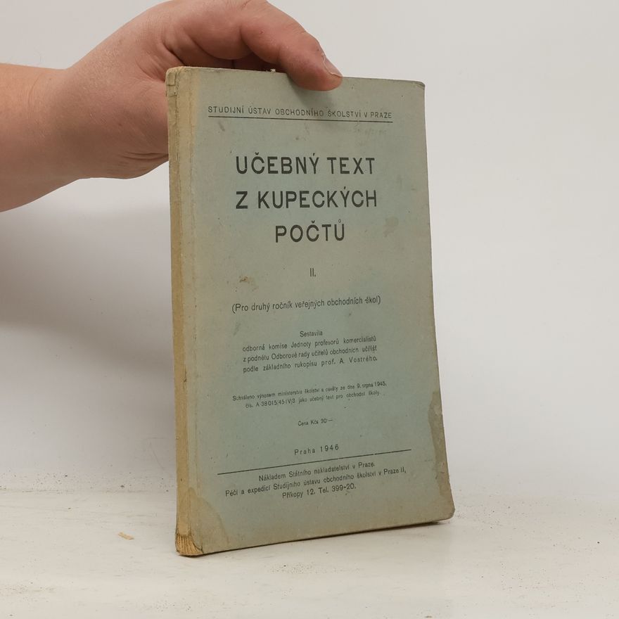 AA.VV. Učebný text z kupeckých počtů II.