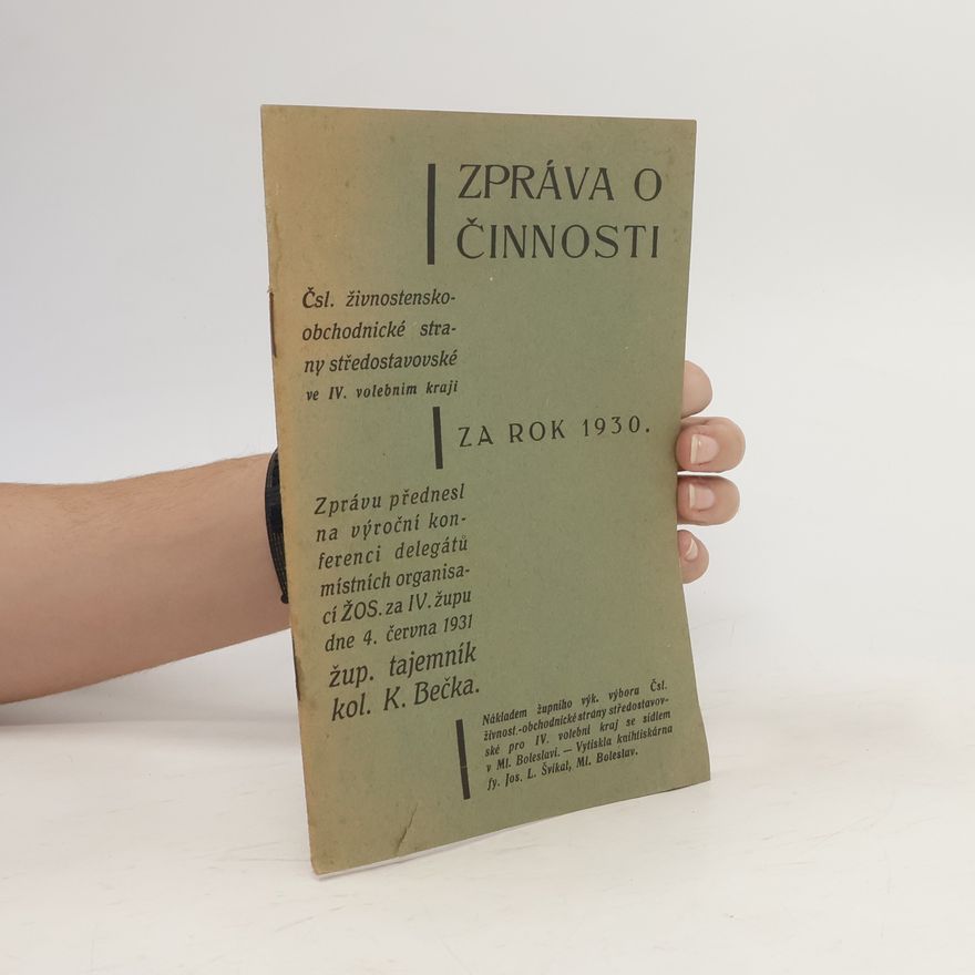Autorenkollektiv Zpráva o činnosti