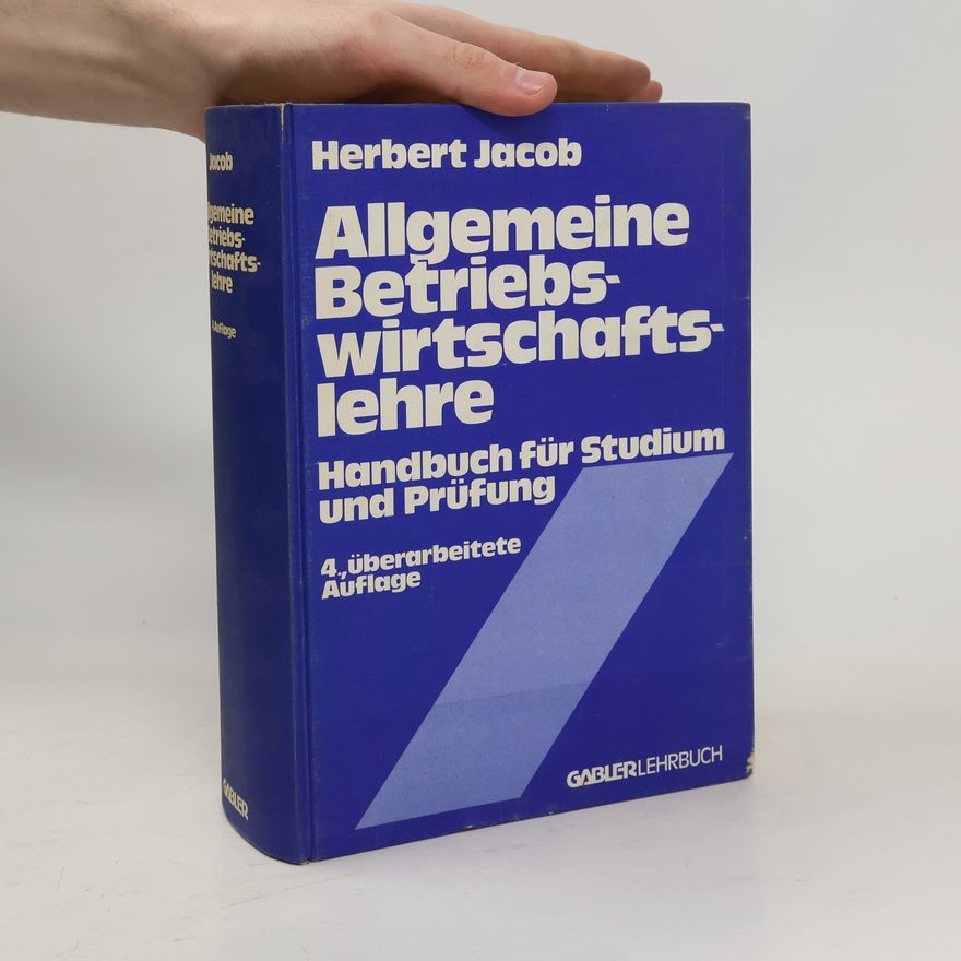 Herbert Jacob Allgemeine Betriebswirtschaftslehre