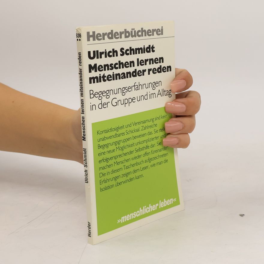 Ulrich Schmidt-Denter Menschen lernen miteinander reden