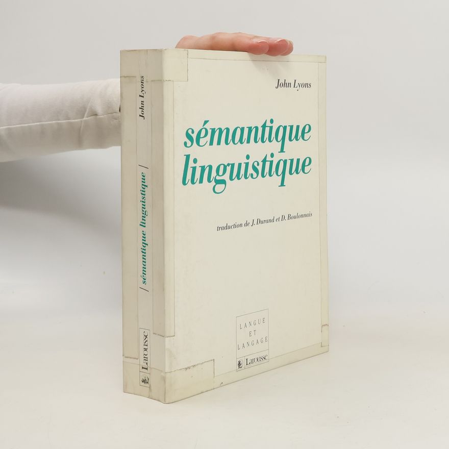 John Lyons Sémantique linguistique