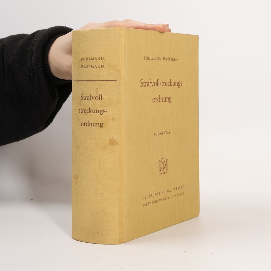 Hans Pohlmann Strafvollstreckungsordnung