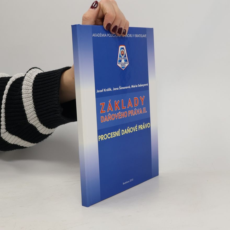 Jana Šimonová Základy daňového práva II.
