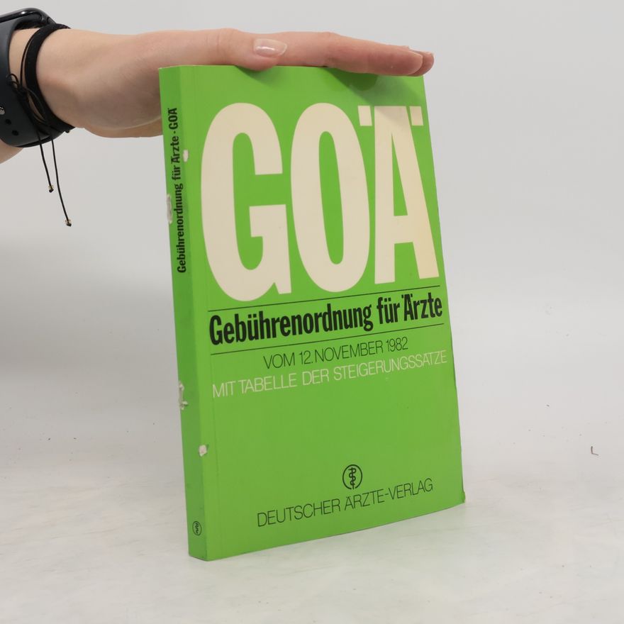 Various authors Gebührenordnung für Ärzte