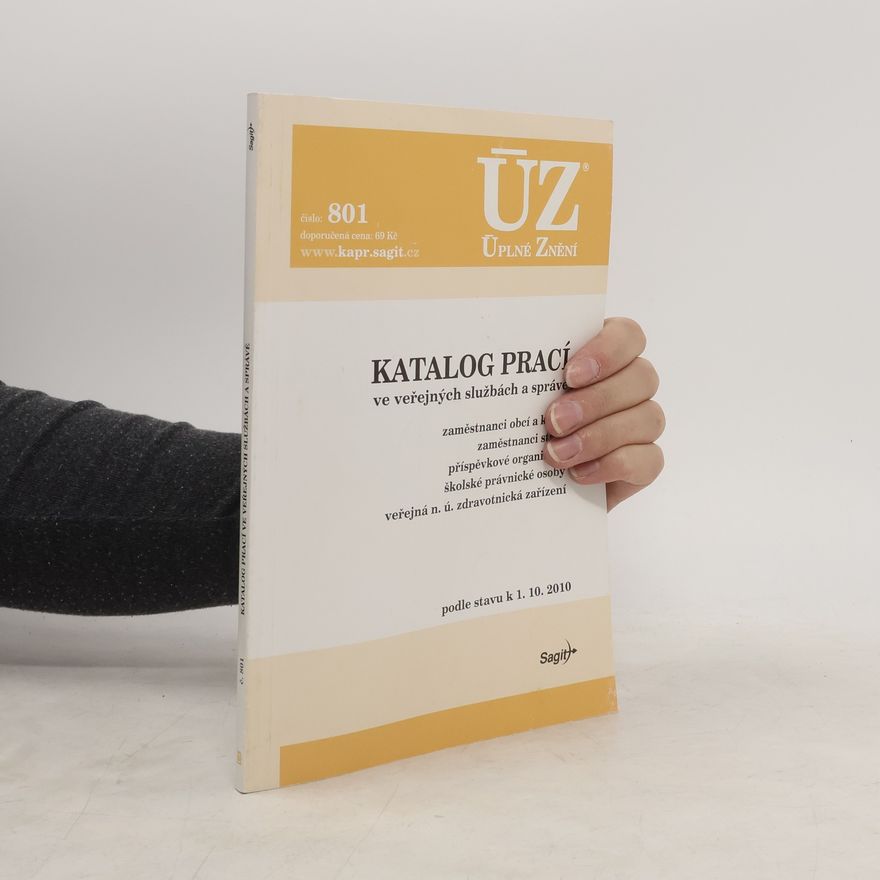 Kolektiv autorů ÚZ č. 801 - Katalog prací ve veřejných službách a správě