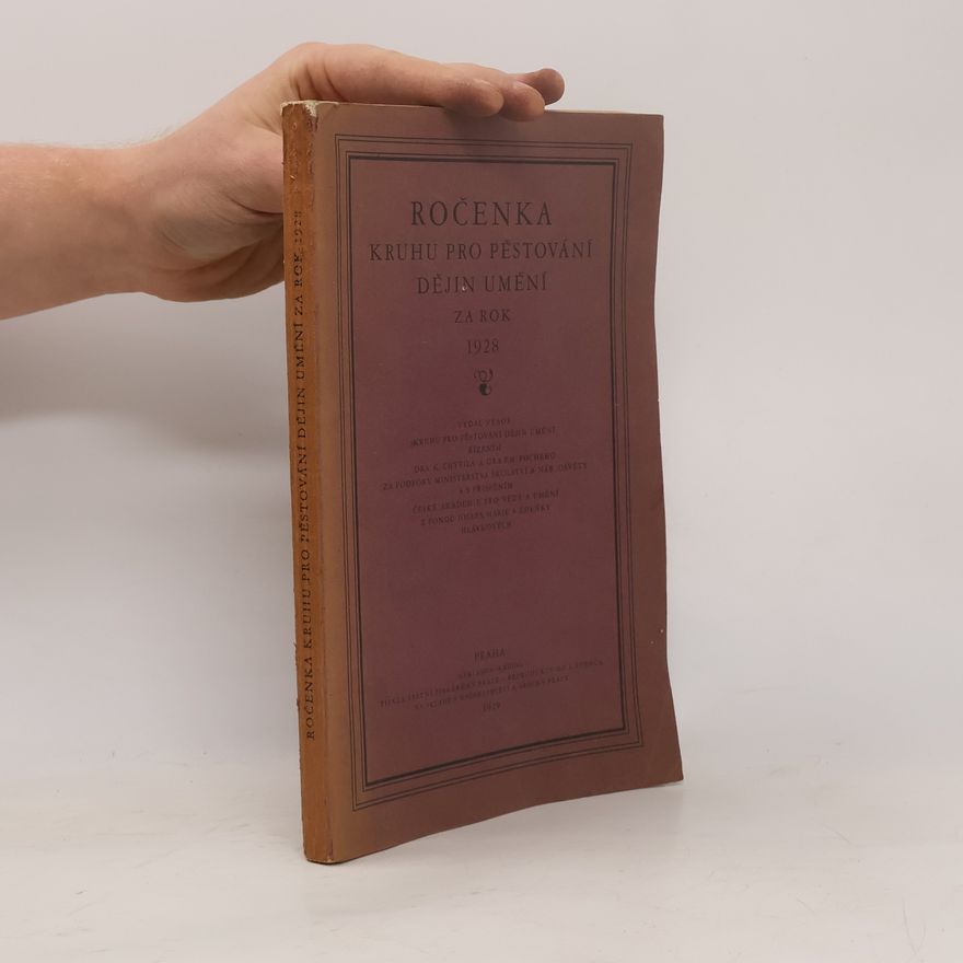 AA.VV. Ročenka Kruhu pro pěstování dějin umění za rok 1928