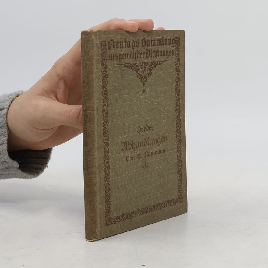 Johann Gottfried Herder Abhandlungen