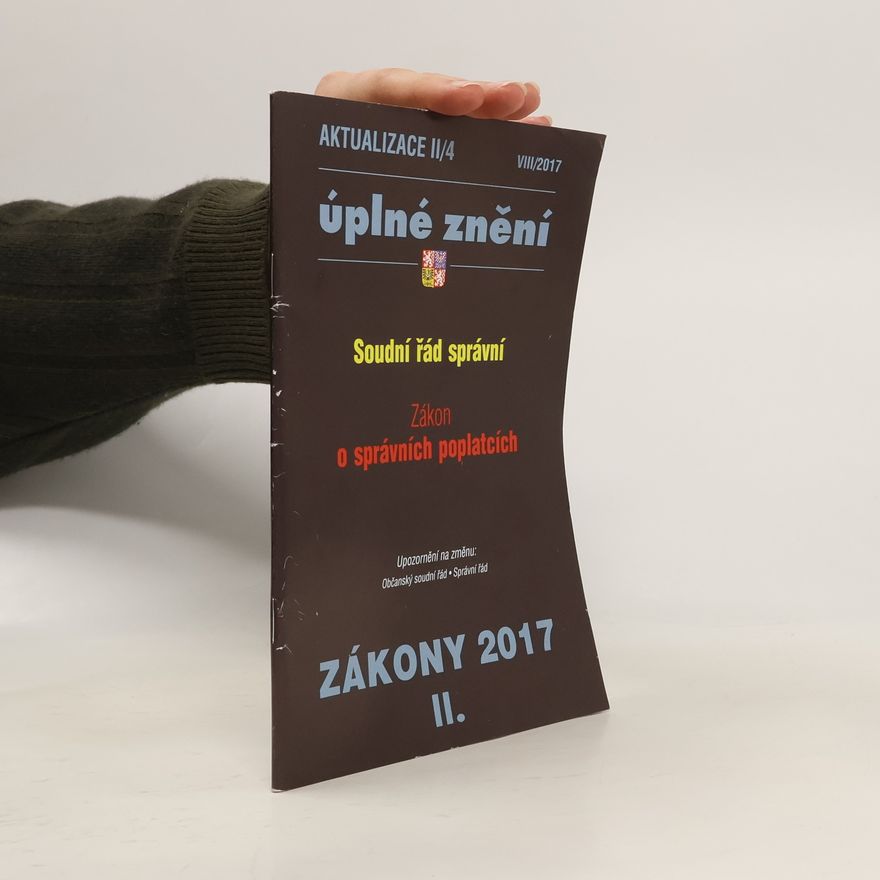Collectif d'auteurs Aktualizace II/4 Zákony 2017 II.