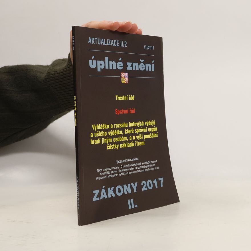Collectif d'auteurs Aktualizace II/2 Zákony 2017 II.