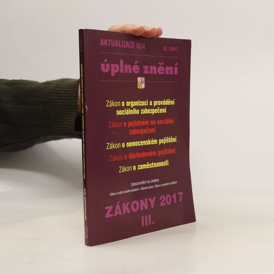 Collectif d'auteurs Aktualizace k zákonům III/2017. Sešit 4
