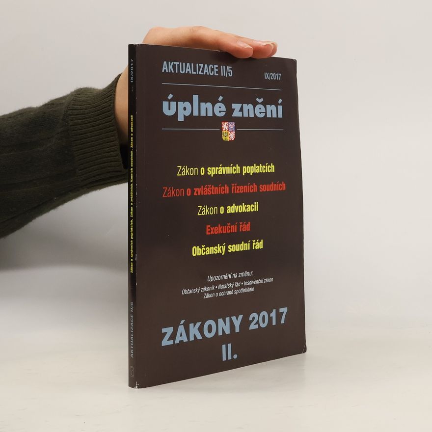 Collectif d'auteurs Aktualizace k zákonům II./2017. Sešit 5