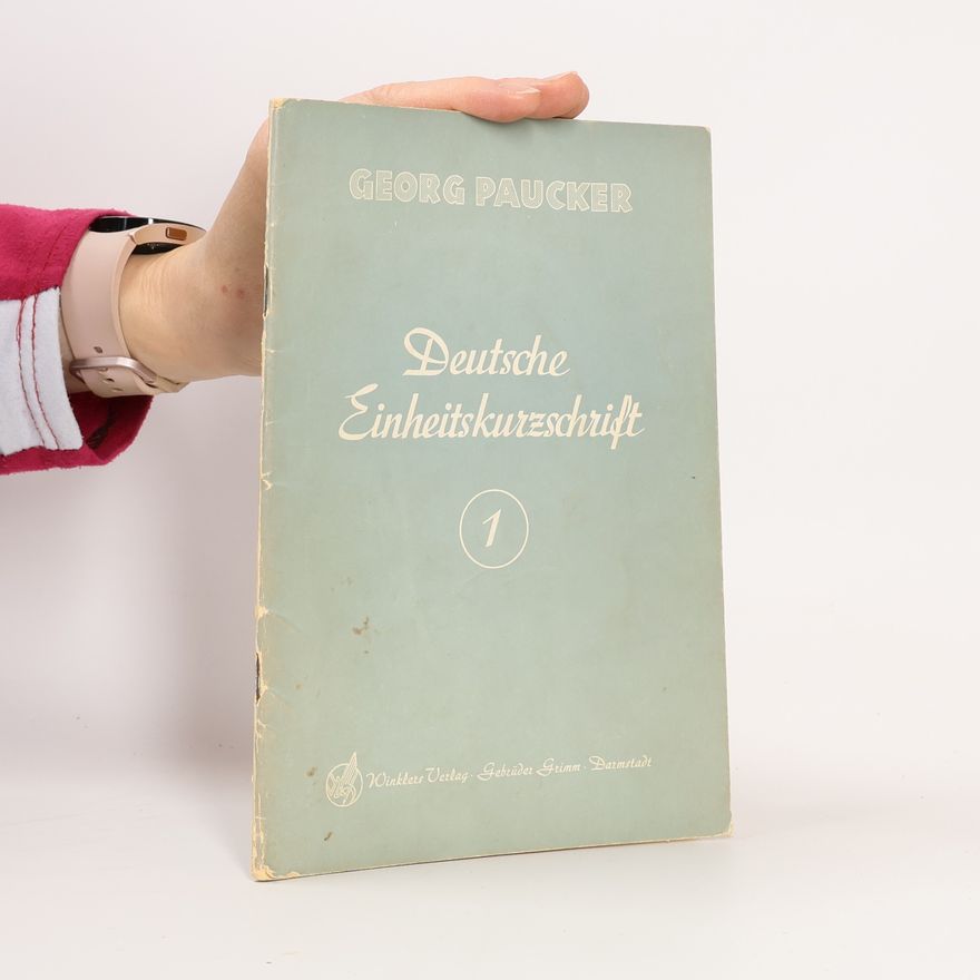 Georg Paucker Deutsche Einheitskurzschrift 1