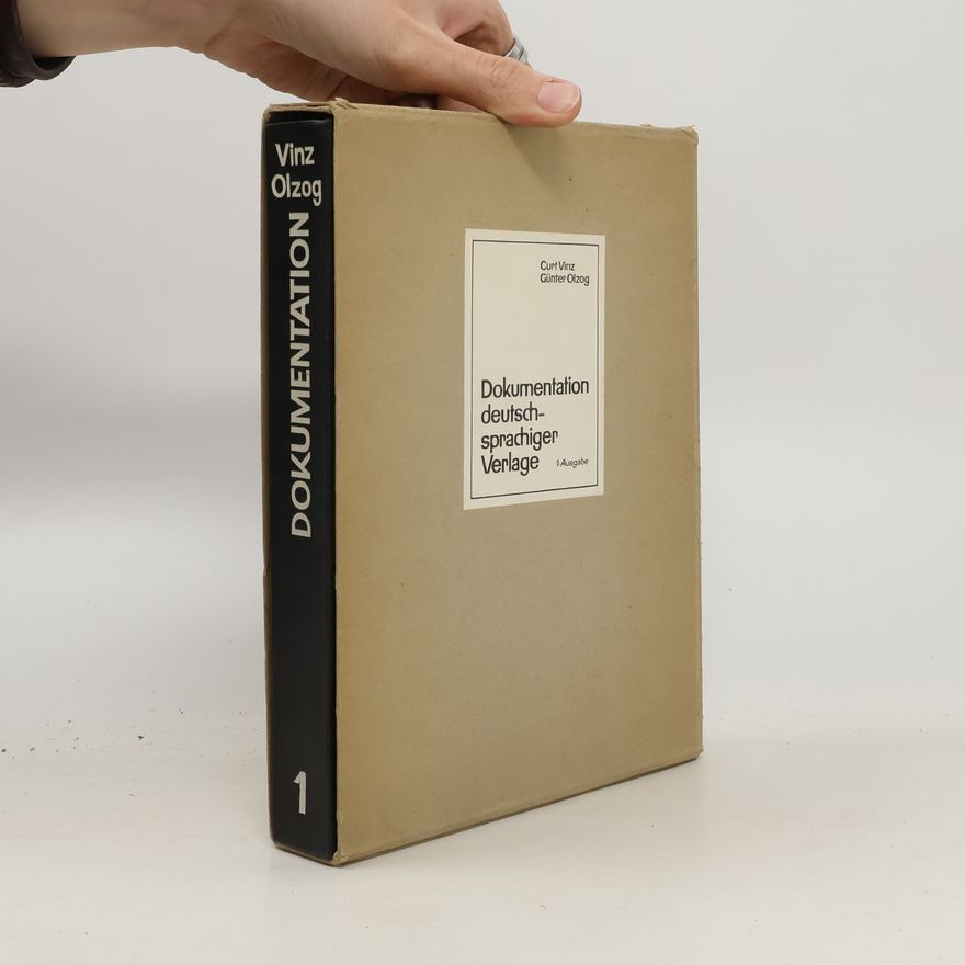 Curt Vinz Dokumentation deutschsprachiger Verlage 1