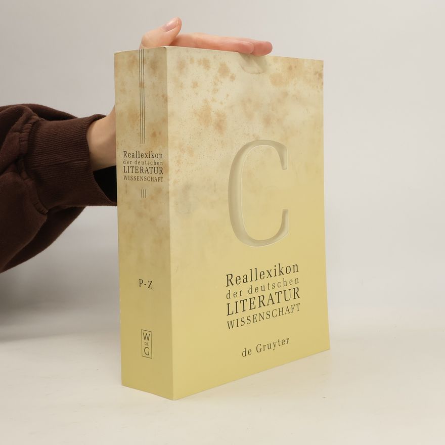 Georg Braungart Reallexikon der deutschen Literaturwissenschaft P-Z