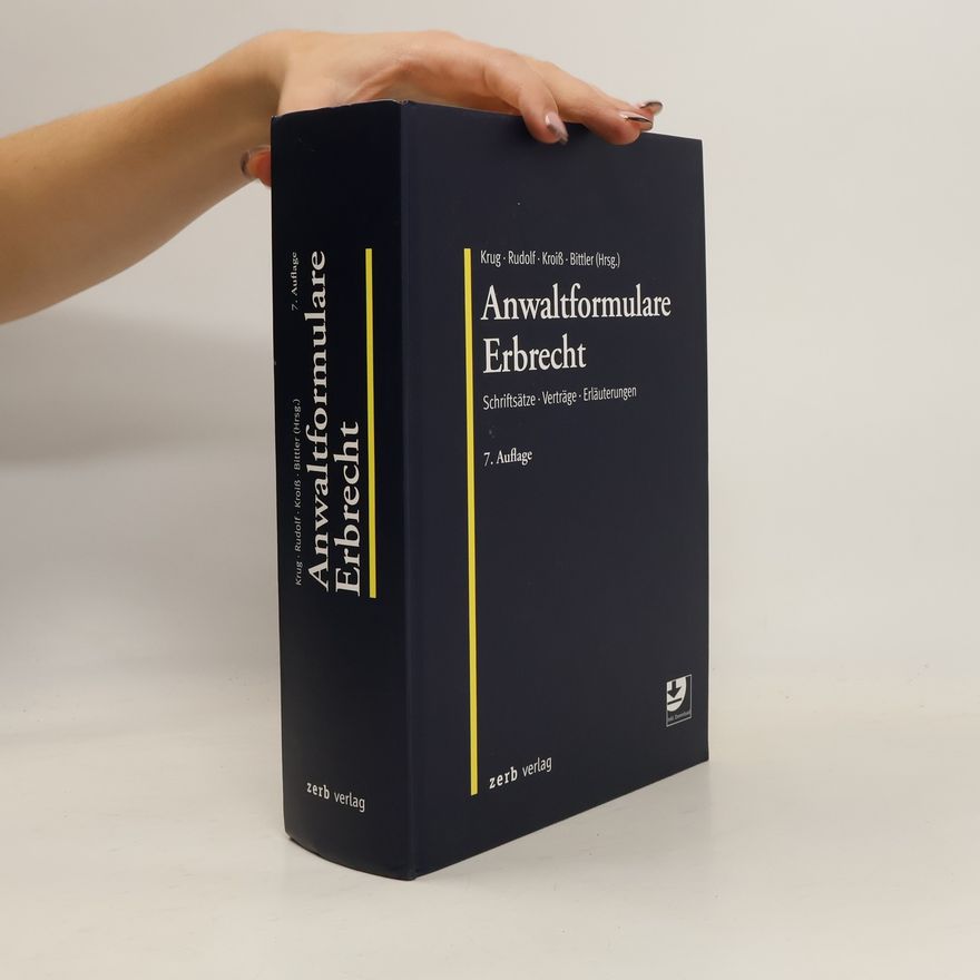 Walter Krug Anwaltformulare Erbrecht