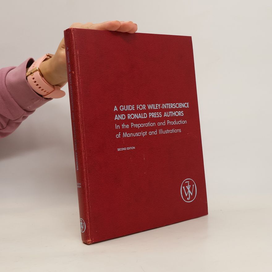 Inc. Staff A Guide for Wiley-Interscience and Ronald Press Authors
