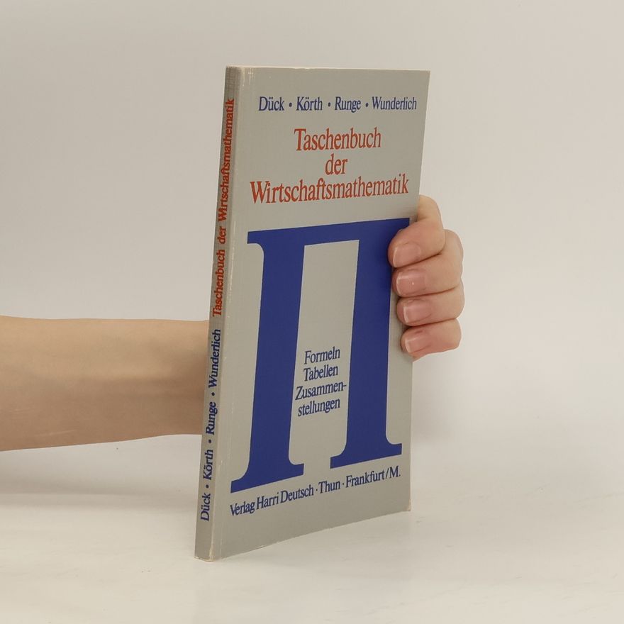 Werner Dück Taschenbuch der Wirtschaftsmathematik