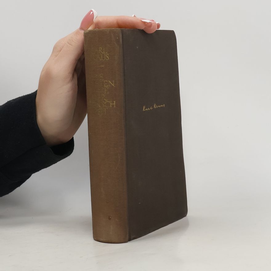 Karl Kraus Die letzten Tage der Menschheit