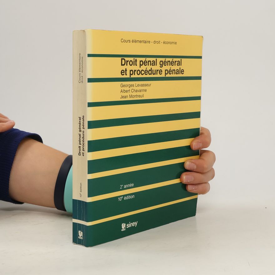 Jean Montreuil Cours élémentaire - droit - économie: Droit pénal général et procédure pénale