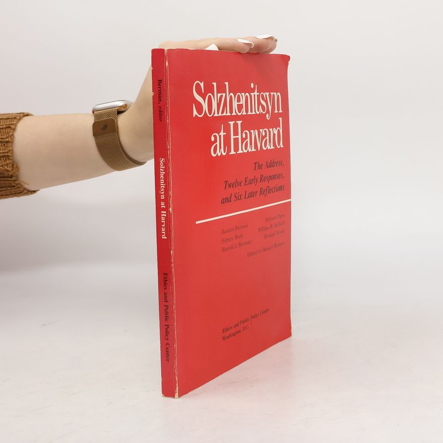 Sidney Hook Solzhenitsyn at Harvard