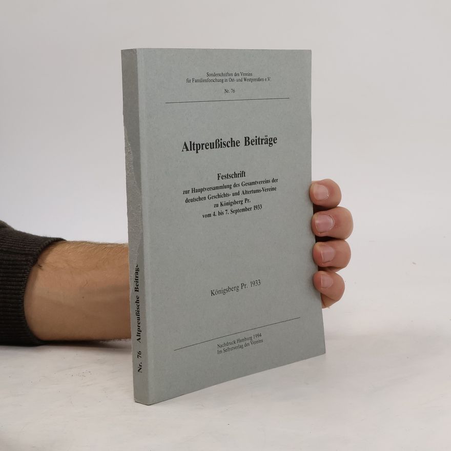 Autorenkollektiv Altpreussische Beiträge