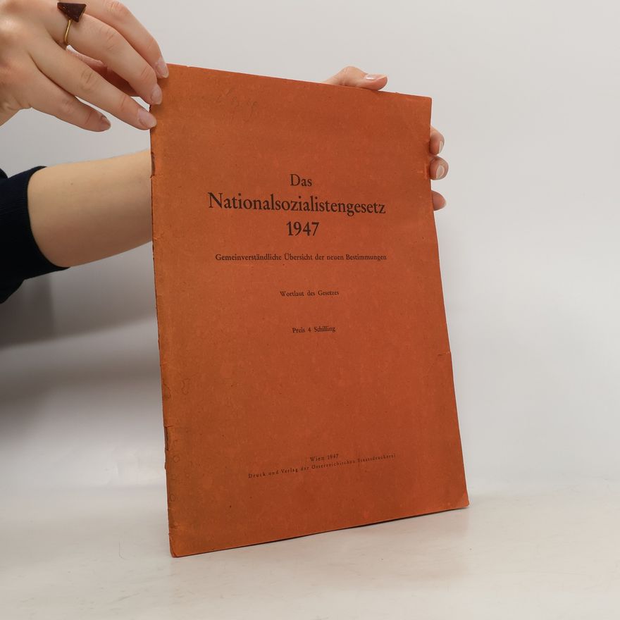 Various authors Das Nationalsozialistengesetz 1947
