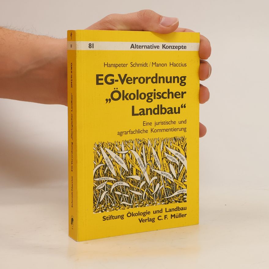 Hanspeter Schmidt EG-Verordnung "Ökologischer Landbau"